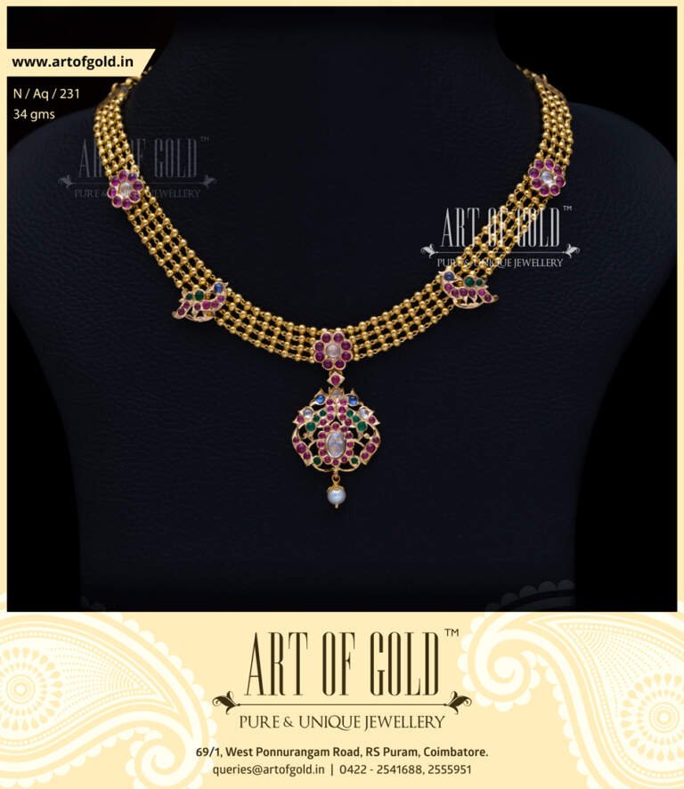 Gold Kids Necklace Art of Gold Jewellery, Coimbatore
