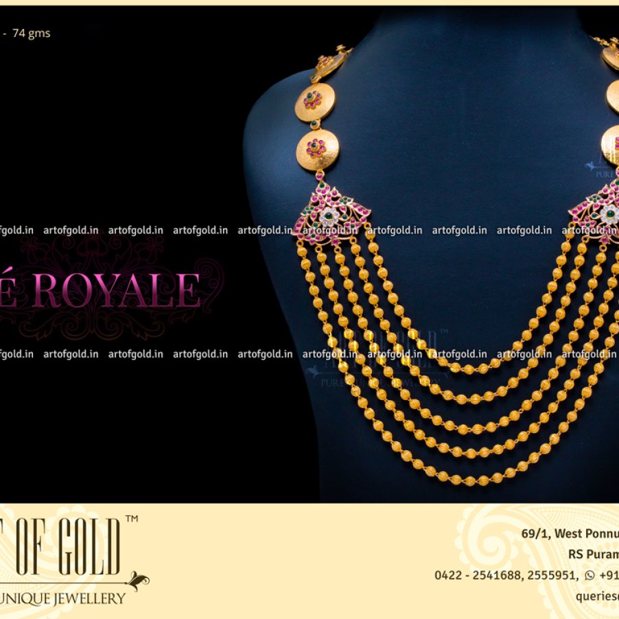 Antique Chandra Haram Art of Gold Jewellery, Coimbatore