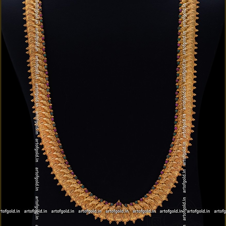 Light Weight Kasu Haram Art of Gold Jewellery Coimbatore