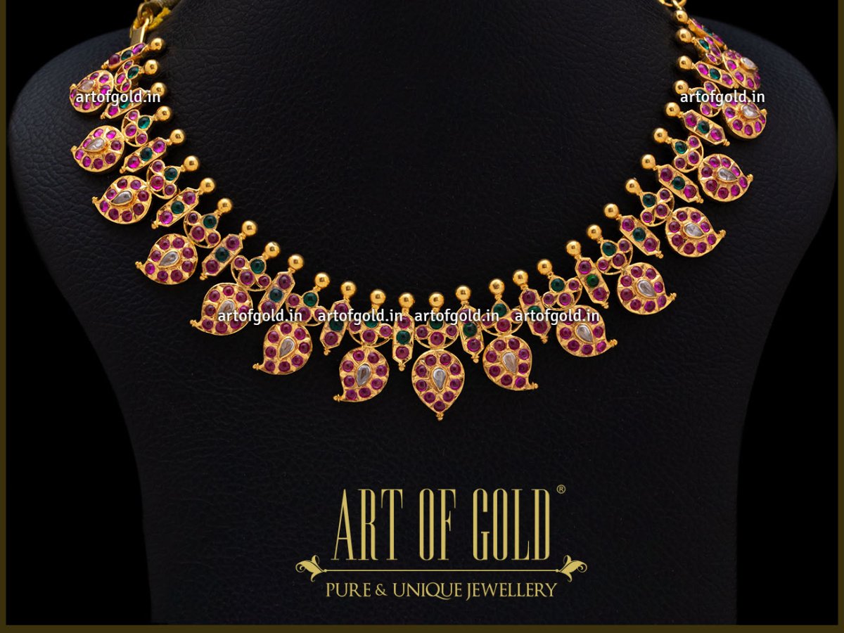 Mango Necklace Mango Mala Price Mango Mala Chettinad Style Art