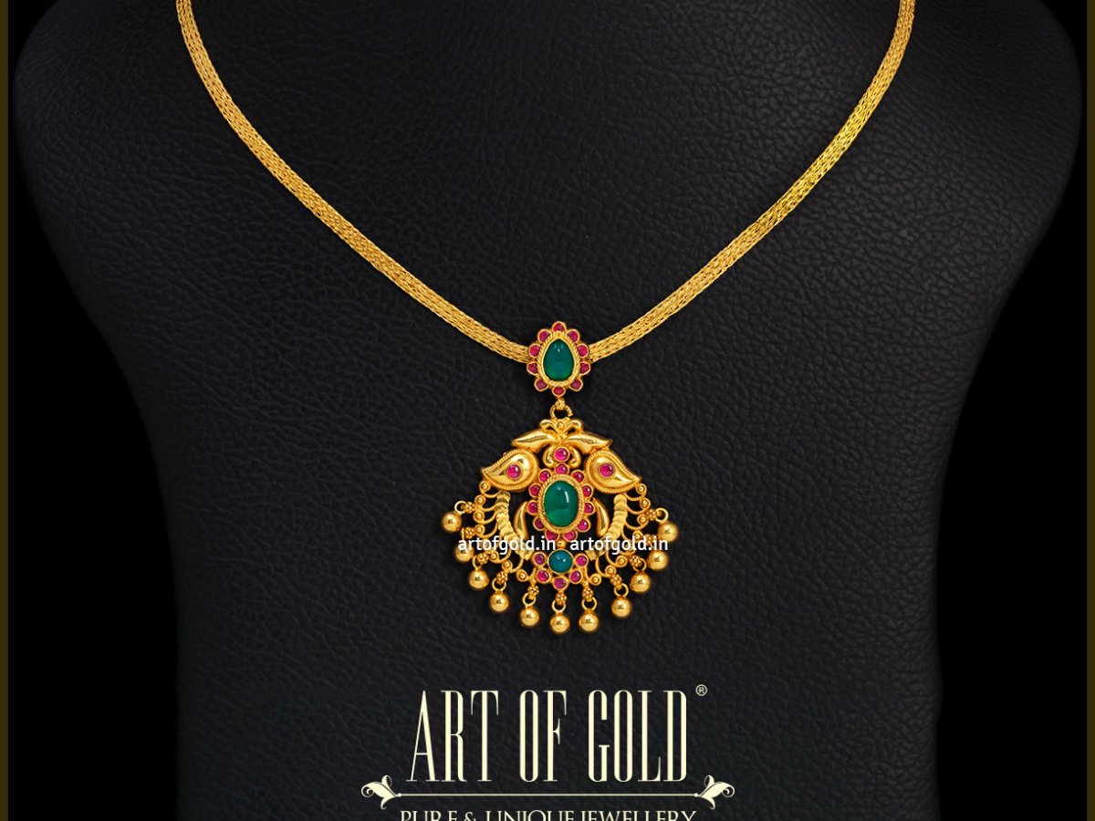 Gold Attigai Necklace