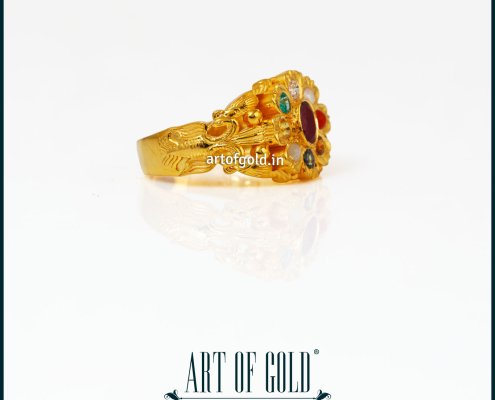 Antique Style Navaratna Ring