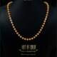 Textured balls gold chain