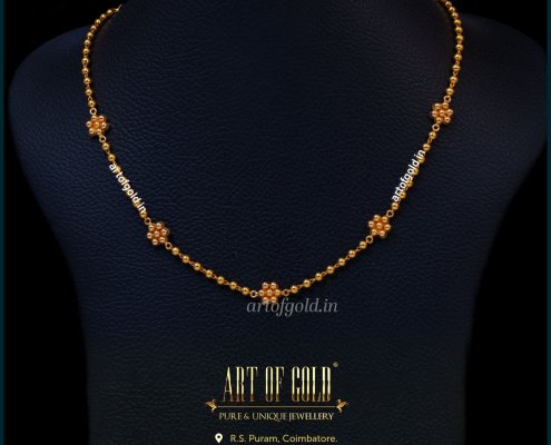 Light Weight Reversible Gold Necklace