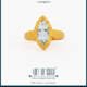Boat Shaped Stone Ring