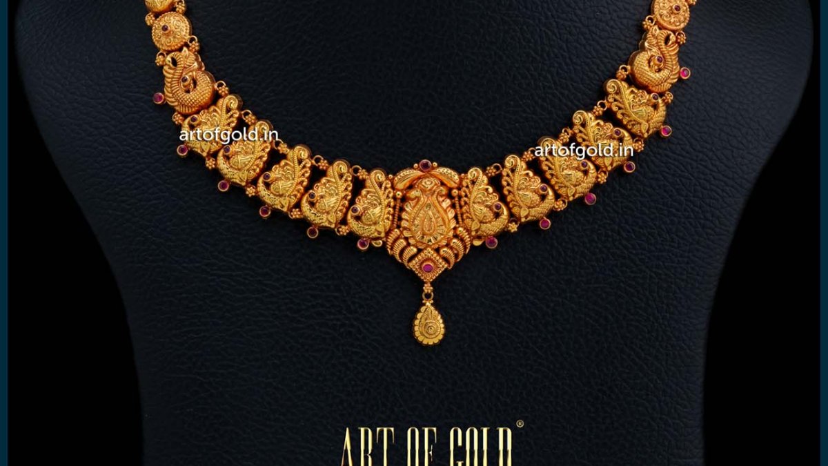 Haram Designs Necklace In 20 Gms Light Weight 24 Grams