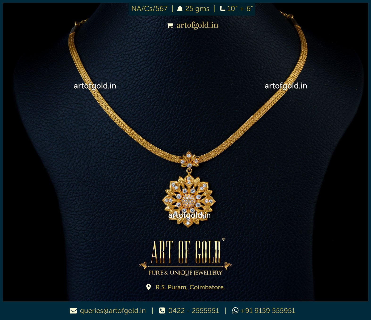 Addigai with Victorian style pendant