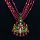 Beads haram with gold pendant