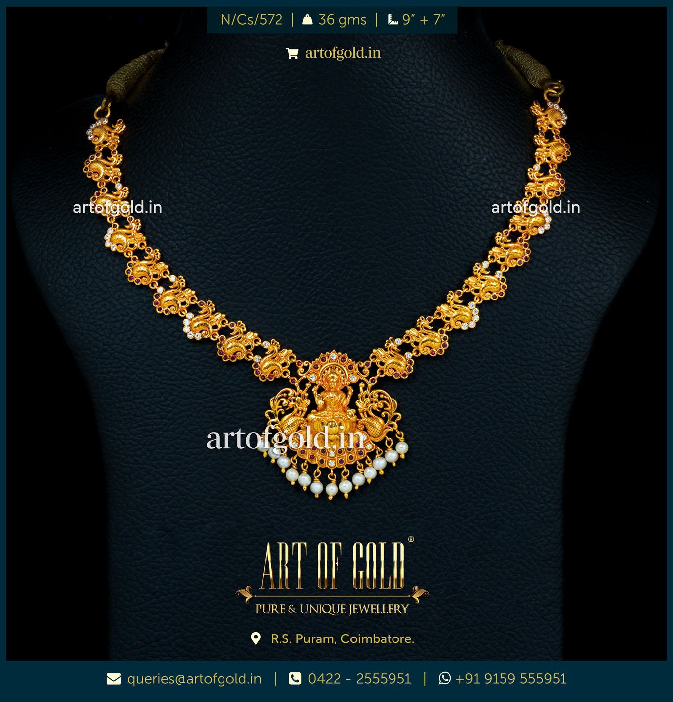 Lakshmi Peacock Necklace