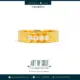 Gold wedding band ring with stones
