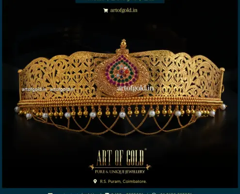 Antique Gold Vaddanam Oddiyanam