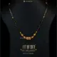 12 gms gold Mangalsutra black beads necklace
