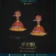 Ruby Jhumkas in gold