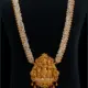 Pearl / Muthyala haram with a Gold Nakshi pendant