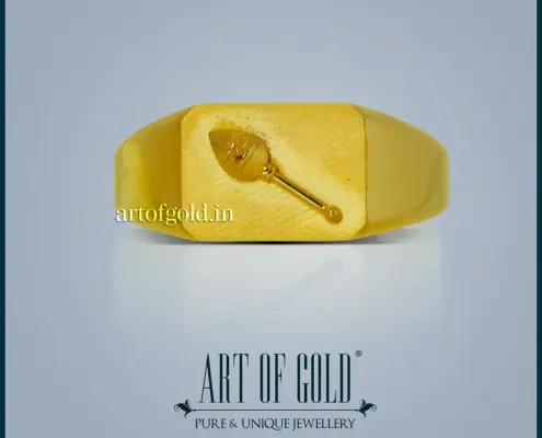 Gold Vel ring for men