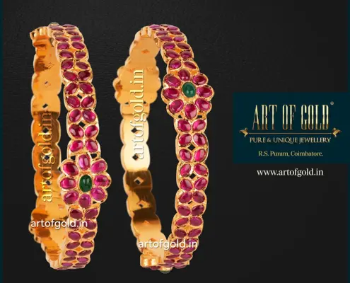 Kemp Bangle - Floral pattern