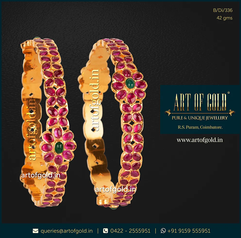 Kemp Bangle - Floral pattern Kemp Bangle - Floral pattern