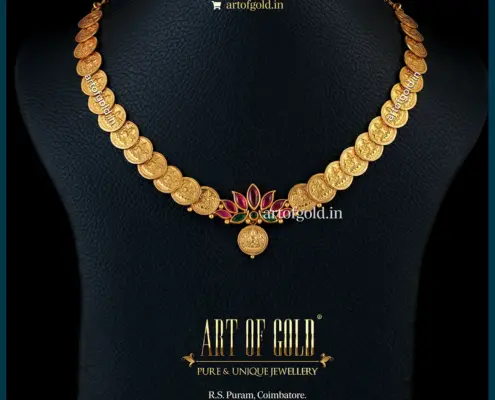 Kasu Necklace with Lotus pendant