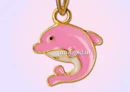 Gold Dolphin pendant for babies