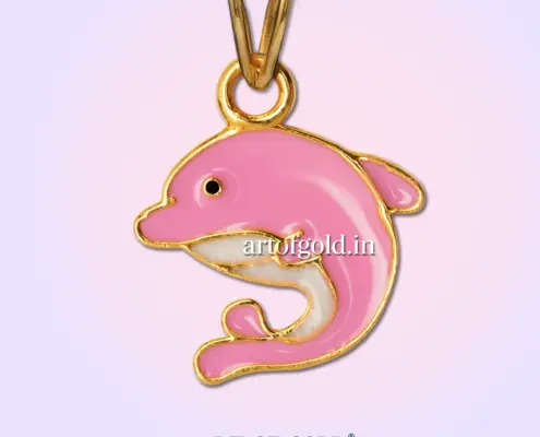 Gold Dolphin pendant for babies
