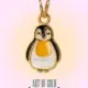 Gold Penguin pendant for kids