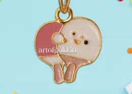 22k Gold Table tennis pendant for kids