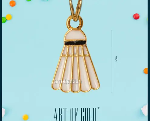 Baby, Kids Shuttlecock gold pendant