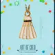 Baby, Kids Shuttlecock gold pendant