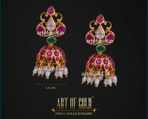 Light weight Kemp jhumkas