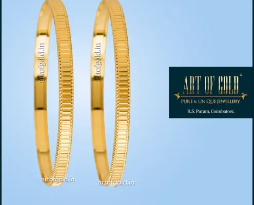 Simple office wear gold bangle