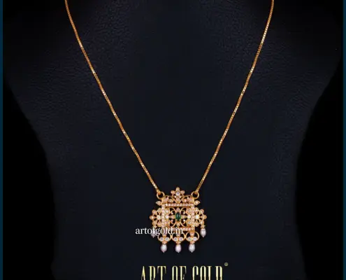 22k Gold pendant with chain