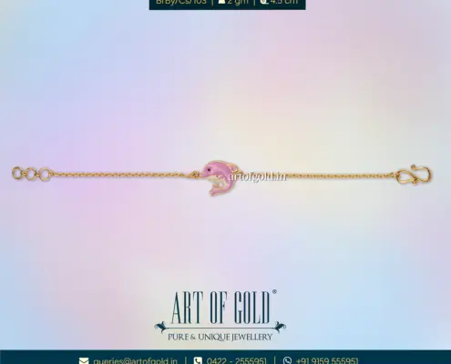 Gold Dolphin Bracelet for kids