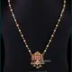 Pearl chain with kemp pendant