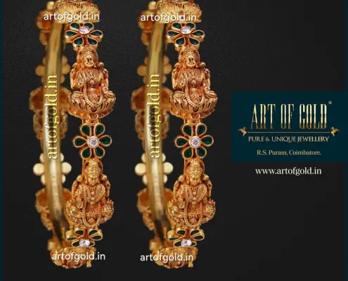 Gold Lakshmi Bangle