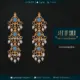 Gold Turquoise earrings in 22k gold